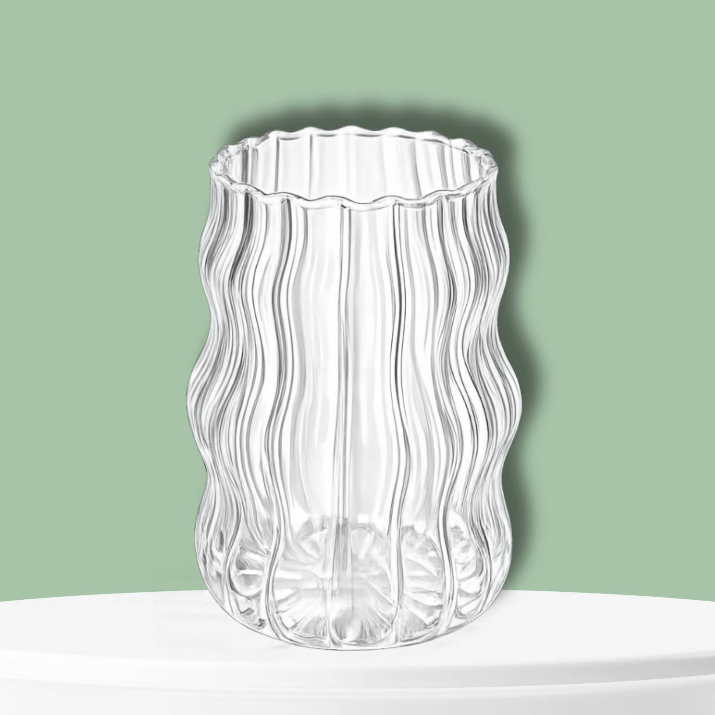 Vintage Ribbed Glass